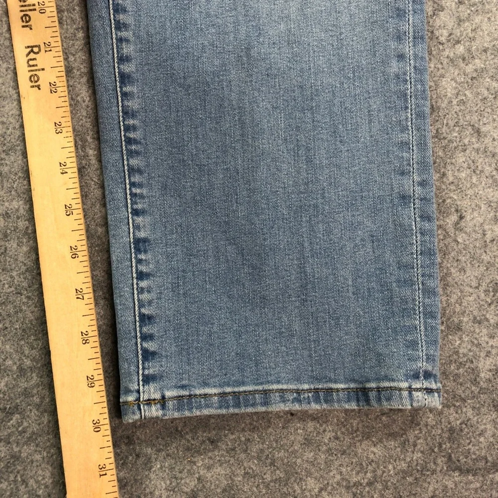 Mavi Premium Hunter Mens Jeans 34x30 Straight Leg Blue Light Wash Stretch Denim